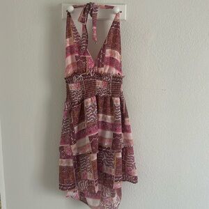 Cute Bandana Floral Print Dress